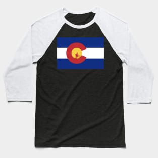 Colorado Mountain Biking Baseball T-Shirt